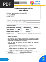 EBA Prueba Matematica 4to Avanzado...