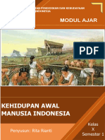 Modul Ajar Kehidupan Awal Manusia Indonesia