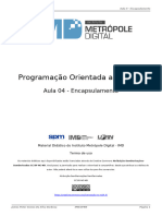 04 Encapsulamento PROGRAMACAO ORIENTADA A OBJETOS