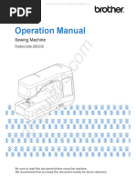 Brother 882 D10 Sewing Machine Instruction Manual