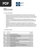 Project Management Syllabus