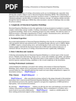 Dissertation Structural Equation Modeling