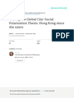 Testing The Global City-Social Polarisation Thesis