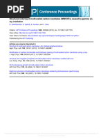 P4.Structural ordering of multi-walled carbon nanotubes (MWCNTs) caused by gamma (γ)