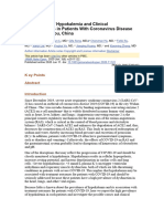 Assessment of Hypokalemia and Clinical Characteristics in Patients With Coronavirus Disease 2019 in Wenzhou China