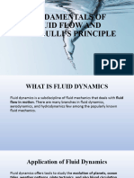 Lesson 6 Fundamentals of Fluid Flow and Bernoullis Principle