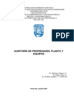 Informe Auditoria de Propiedad, Planta y Equipo