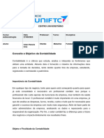 Resumo Crítico - Fundamentos Da Contabilidade