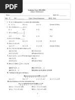 MCQ - Linear Inequations