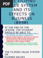 of The Filipino Value System and Its Effect On Business