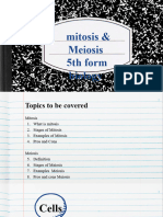 Mitosis and Meiosis (More Notes) Ppt.