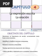 Capitulo4laexpresionescrita. La Oración