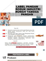 Materi Label Keamanan Pangan