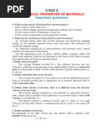 UNIT 1,2,3,4,5 Physics For Information Science - Important Questions