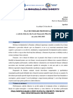 Plan de Formare - Cadre Didactice 2023 - Mihai Eminescu