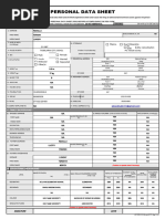 CS Form No. 212 Personal Data Sheet Fernan L. Redulla 1