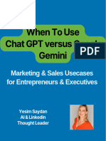 When To Use ChatGPT and Google Gemini - @yesim Saydan