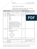 Answer Key End of Year Grade 6