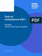 Test of Competence 2021 Osce Information Booklet For Nurses (1) M. Tawakl