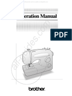 Brother XL 2230 Sewing Machine Instruction Manual