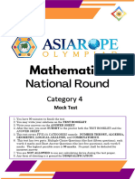 Math Category 4 Mock Test