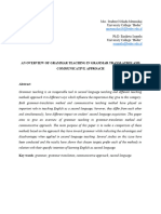 Anoverviewofgrammarteachingin Grammar Translation Methodand Communicative Approach Neliada Memushaj Enriketa Sogutlu