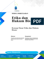 Modul 1 Konsep Dasar Etika Dan Hukum Bisnis