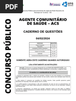 Agente Comunitario de Saude - ACS - Medio e Tecnico