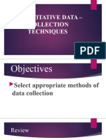 Quantitative Data Collection1 For The Students