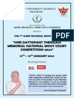 Shri Dattopant Thengadi Memorial National Moot Court Competition 2024