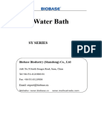 BIOBASE SY Series Water Bath User Manual