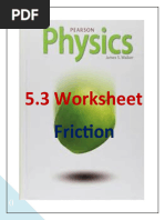 5.3worksheet Friction