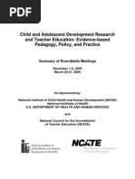 Child and Adolescent Development Research