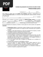 Ejemplo de Contrato para Un Sonido Movil