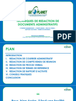 Techniques de Redaction de Documents Administratifs - Geoplanet