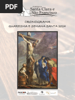 Cronograma Quaresma e Semana Santa 2024