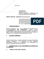 Modelo de Escrito de Contestacion de Demanda