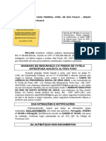 Mandado de Segurança Previdenciário - Inérica Inss - Modelo