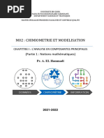 Chimiométrie Chapitre I Partie 1 2021-2022