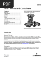 Instruction Manual Fisher 9500 Butterfly Control Valve en 127086