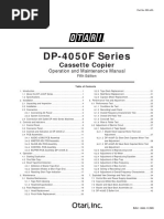 DP-4050F Series: Cassette Copier