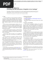 Evaluating The Microstructure of Graphite in Iron Castings: Standard Test Method For