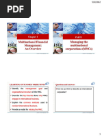 Chapter 1n. Multinational Finance Management Overview