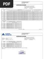 Cert. de Calidad Acero