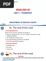 English 02: Unit 3 - Transport