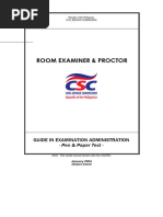 GUIDE FOR ROOM EXAMINER - 2024 01 Revised CSE Pen Paper Test Lifted Public Health Emergency - A