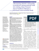 Sight-Threatening Diabetic Retinopathy and Its Pre