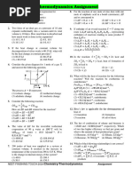 NFTS 3.0 Thermodynamics Assignment