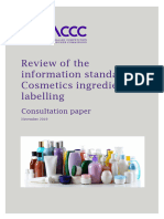 Cosmetics Consultation Paper