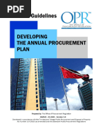 Annual-Procurement-Plan Sample